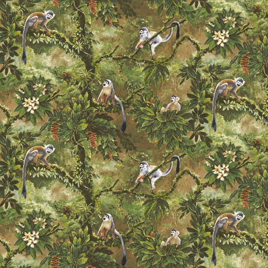 Mallion & Knowles Manaus Honey/Forest Fire Retardant Curtains