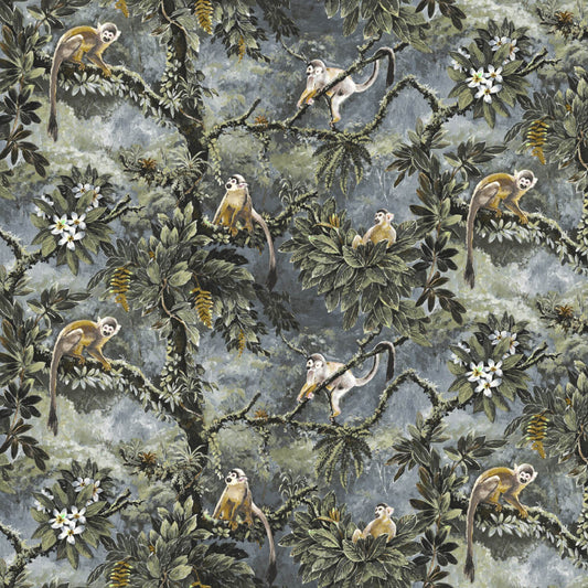 Mallion & Knowles Manaus Silver/Gold Fire Retardant Curtains