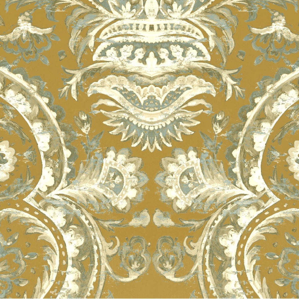 Mallion & Knowles Mayfair Gold Fire Retardant Curtains texture detail