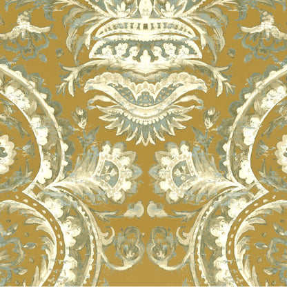 Mallion & Knowles Mayfair Gold Fire Retardant Curtains texture detail