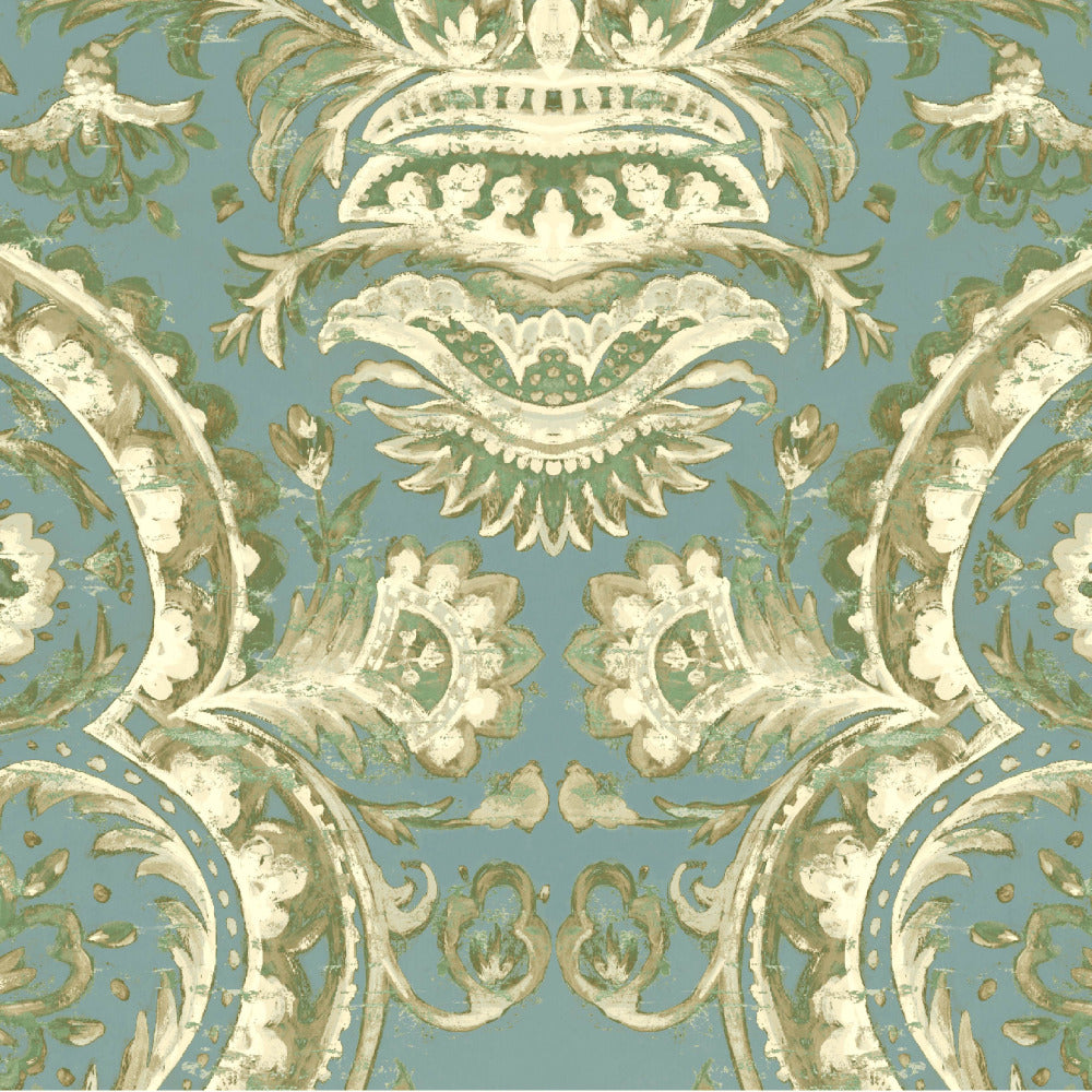 Mallion & Knowles Mayfair Jade Fire Retardant Curtains texture detail