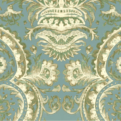 Mallion & Knowles Mayfair Jade Fire Retardant Curtains texture detail