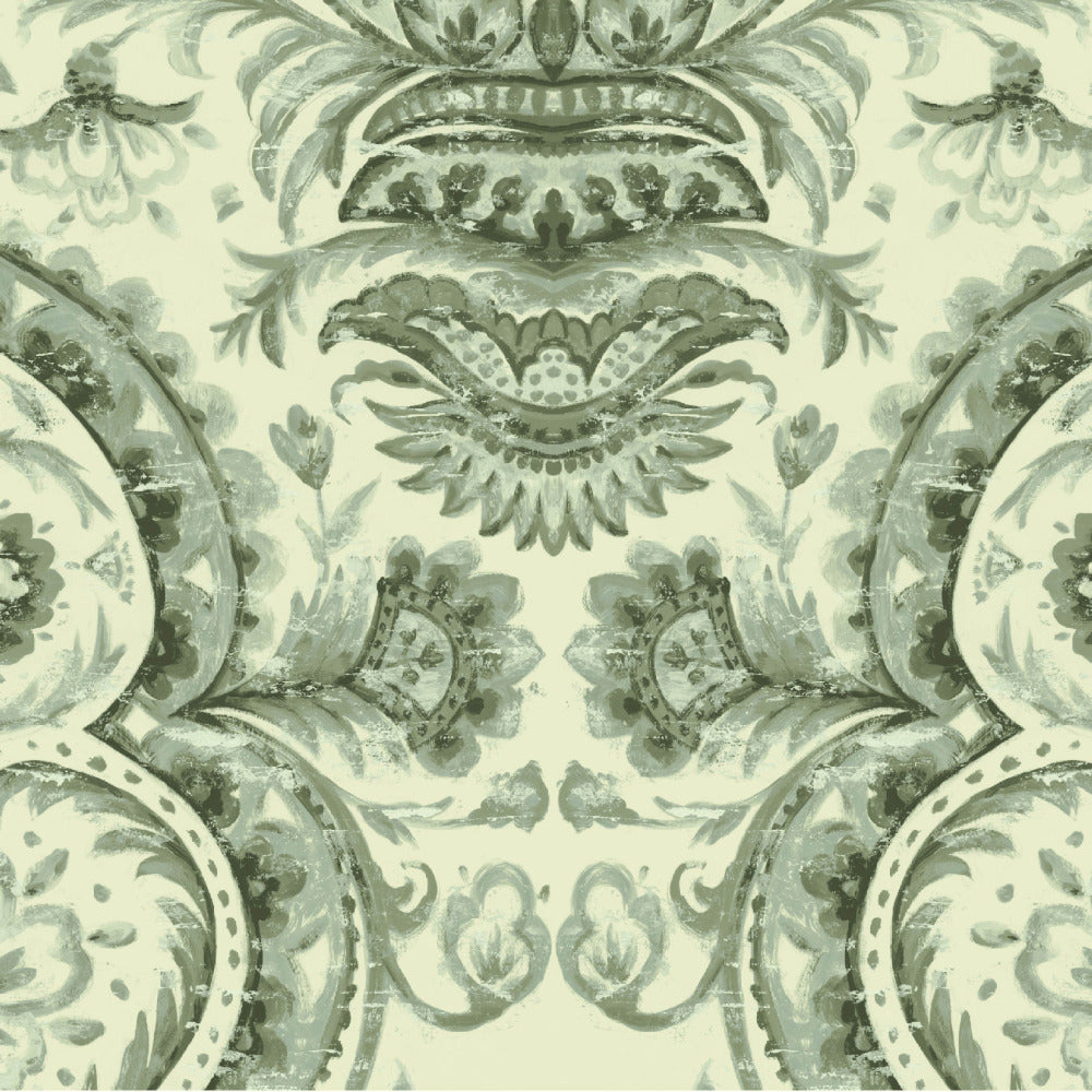 Mallion & Knowles Mayfair Sage Fire Retardant Curtains texture detail