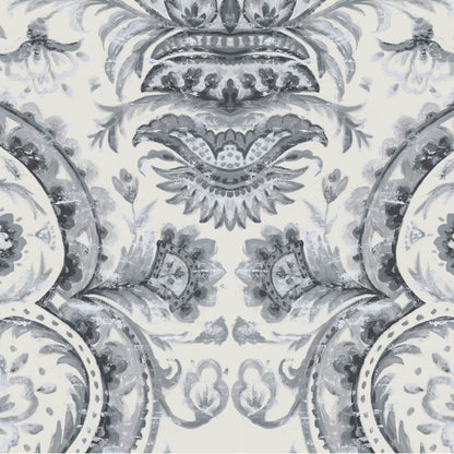 Mallion & Knowles Mayfair Silver Fire Retardant Curtains texture detail