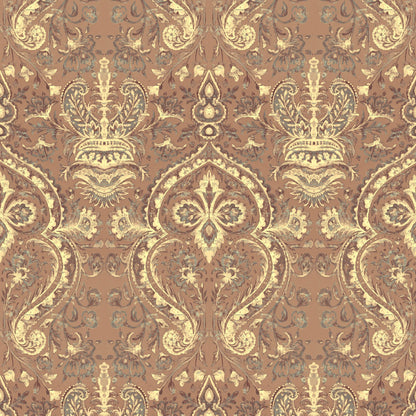 Mallion & Knowles Mayfair Terracotta Fire Retardant Curtains