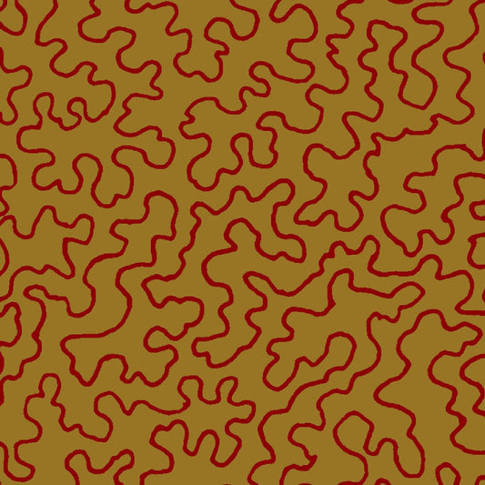 Mallion & Knowles Mazie May Amber Fire Retardant Curtains texture detail