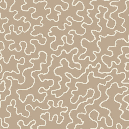 Mallion & Knowles Mazie May Beige Fire Retardant Curtains texture detail