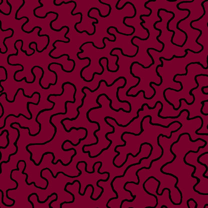 Mallion & Knowles Mazie May Burgundy Fire Retardant Curtains texture detail
