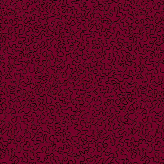 Mallion & Knowles Mazie May Burgundy Fire Retardant Curtains