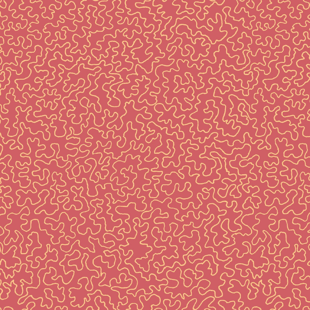 Mallion & Knowles Mazie May Coral Fire Retardant Curtains