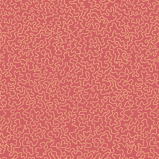 Mallion & Knowles Mazie May Coral Fire Retardant Curtains