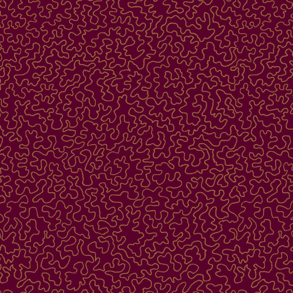 Mallion & Knowles Mazie May Crimson Fire Retardant Curtains
