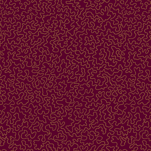 Mallion & Knowles Mazie May Crimson Fire Retardant Curtains
