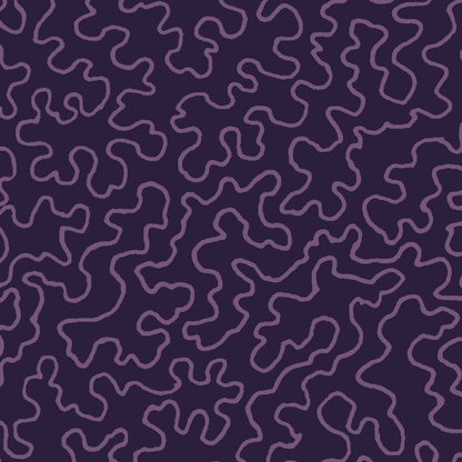 Mallion & Knowles Mazie May Damson Fire Retardant Curtains texture detail