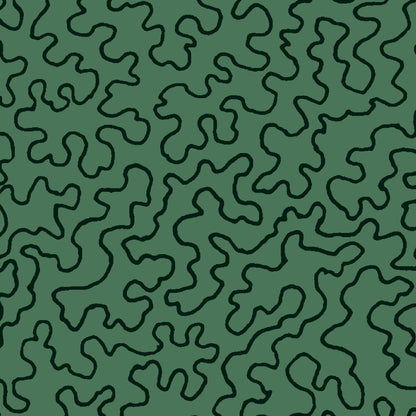Mallion & Knowles Mazie May Fern Fire Retardant Curtains texture detail
