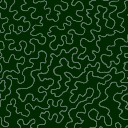 Mallion & Knowles Mazie May Forest Fire Retardant Curtains texture detail