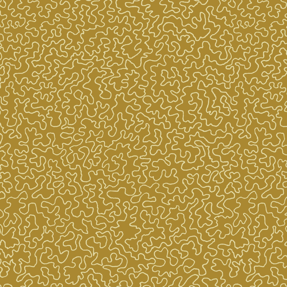 Mallion & Knowles Mazie May Gold Fire Retardant Curtains
