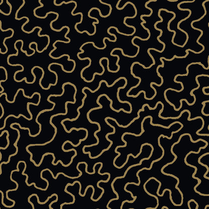 Mallion & Knowles Mazie May Midnight Fire Retardant Curtains texture detail