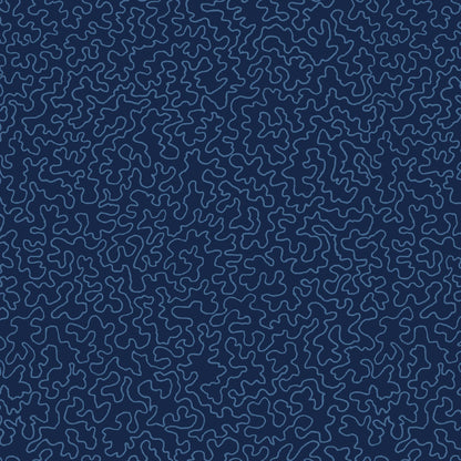 Mallion & Knowles Mazie May Navy Fire Retardant Curtains