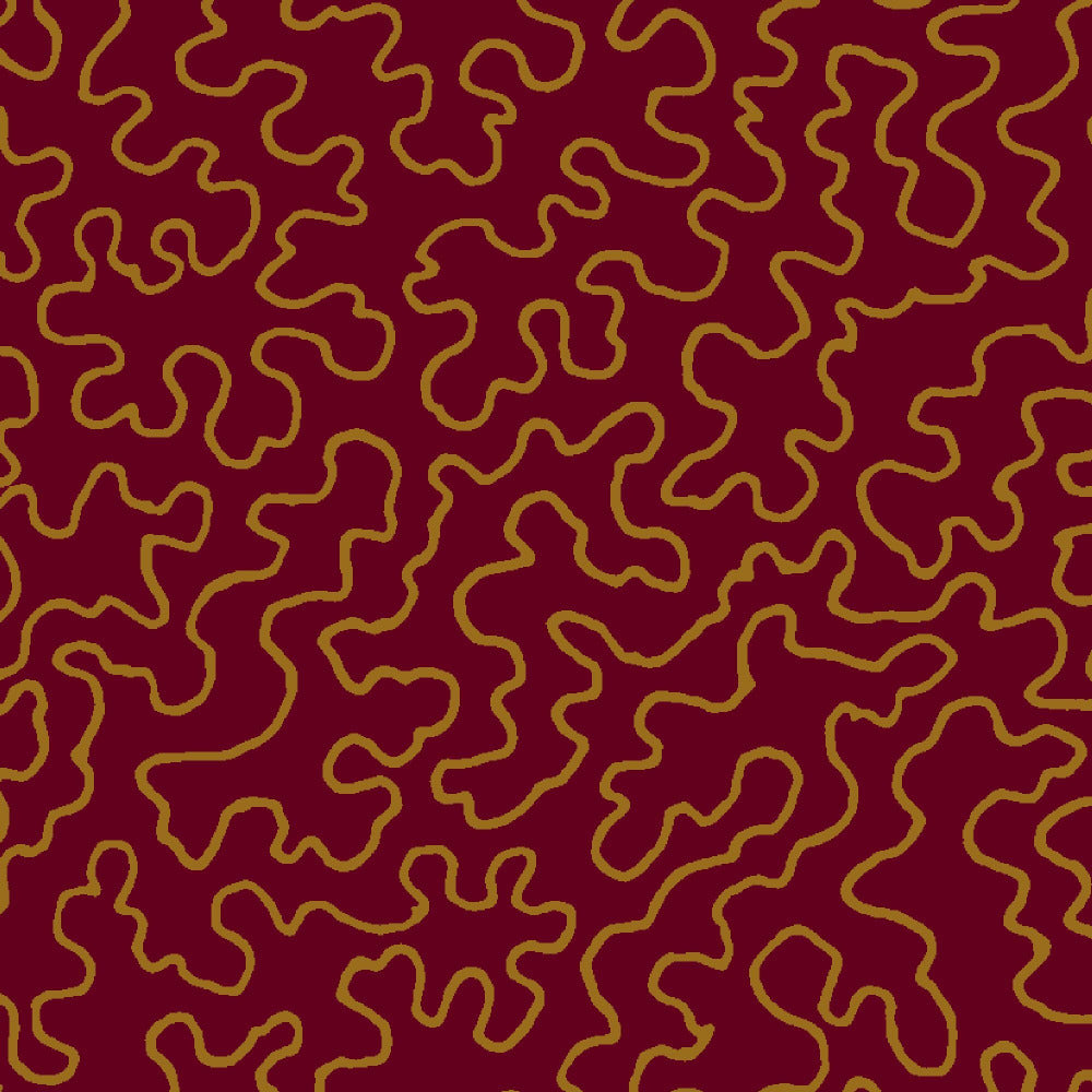 Mallion & Knowles Mazie May Ruby Fire Retardant Curtains texture detail