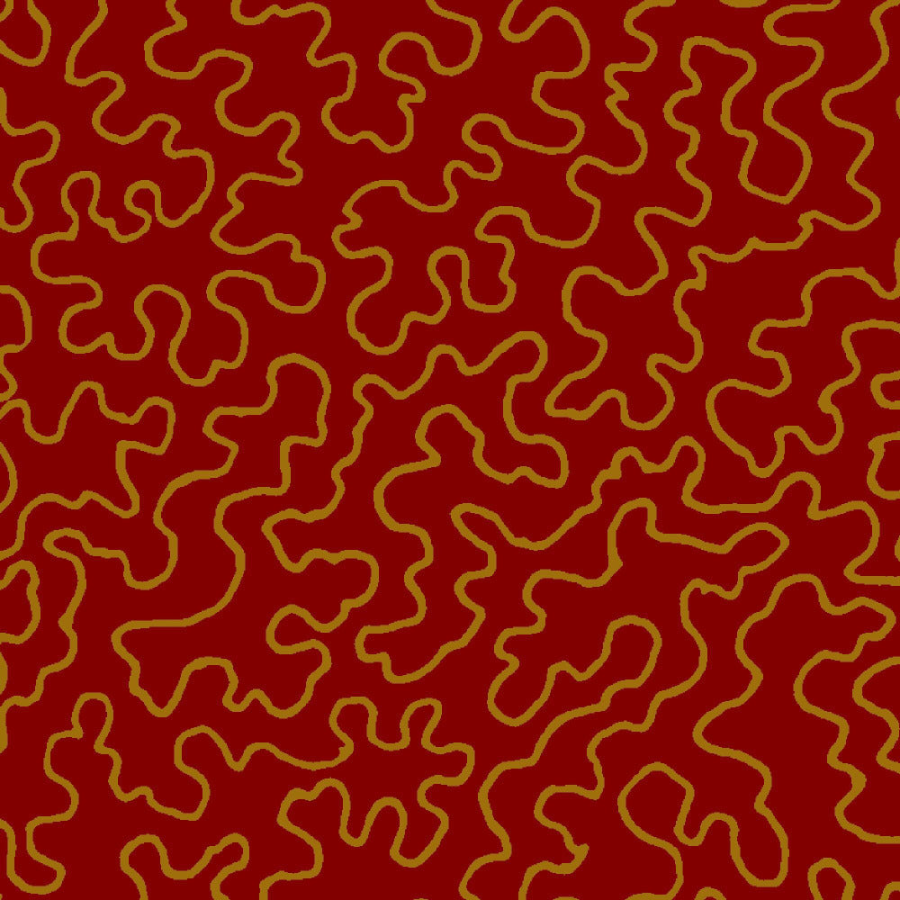 Mallion & Knowles Mazie May Scarlet Fire Retardant Curtains texture detail