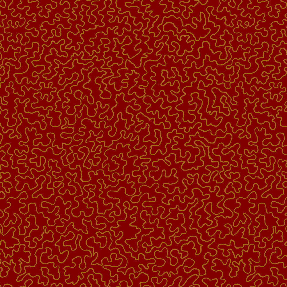Mallion & Knowles Mazie May Scarlet Fire Retardant Curtains