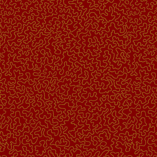 Mallion & Knowles Mazie May Scarlet Fire Retardant Curtains