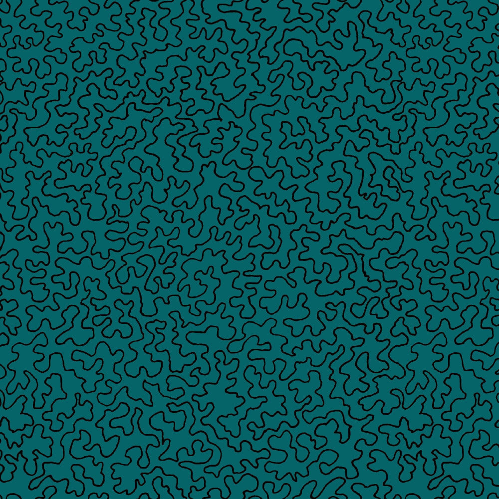 Mallion & Knowles Mazie May Teal Fire Retardant Curtains