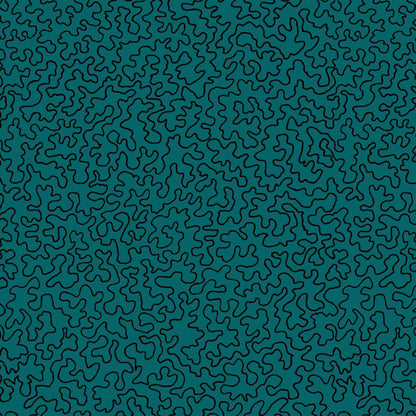 Mallion & Knowles Mazie May Teal Fire Retardant Curtains