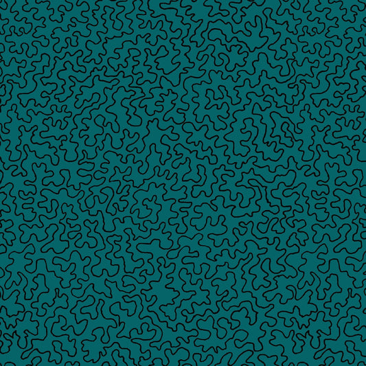 Mallion & Knowles Mazie May Teal Fire Retardant Curtains