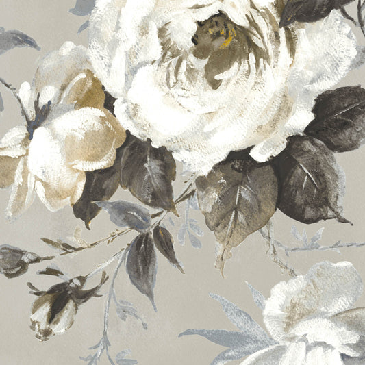 Mallion & Knowles Messina Beige-Stone Fire Retardant Curtains texture detail