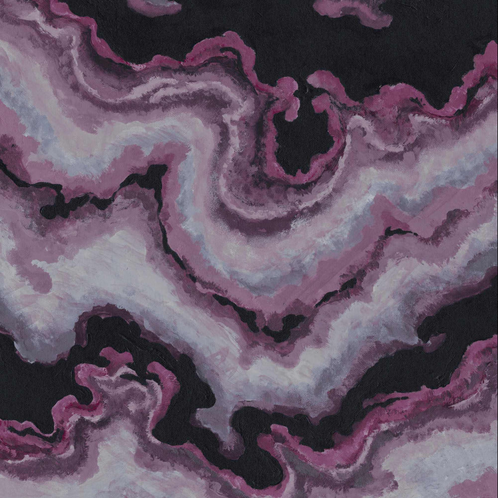 Mallion & Knowles Mika Amethyst Fire Retardant Curtains texture detail