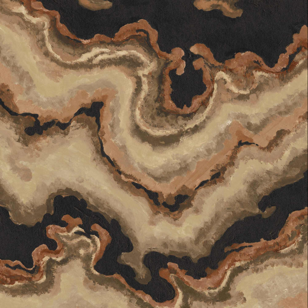 Mallion & Knowles Mika Copper Fire Retardant Curtains texture detail