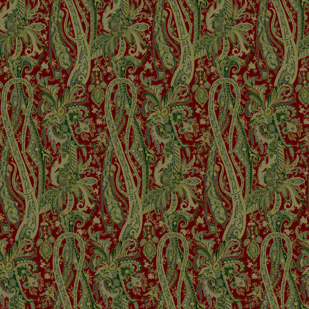 Mallion & Knowles Oban Crimson Fire Retardant Curtains