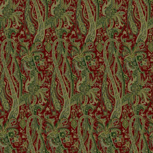 Mallion & Knowles Oban Crimson Fire Retardant Curtains