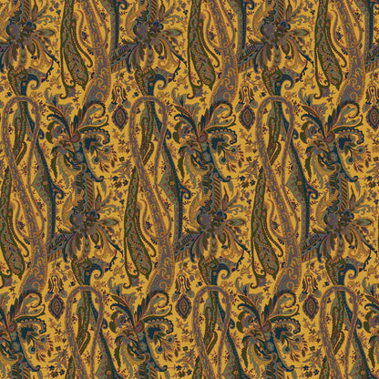 Mallion & Knowles Oban Gold Fire Retardant Curtains