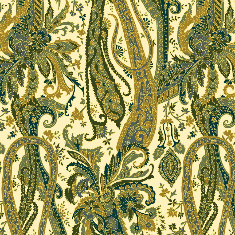Mallion & Knowles Oban Olive Fire Retardant Curtains texture detail