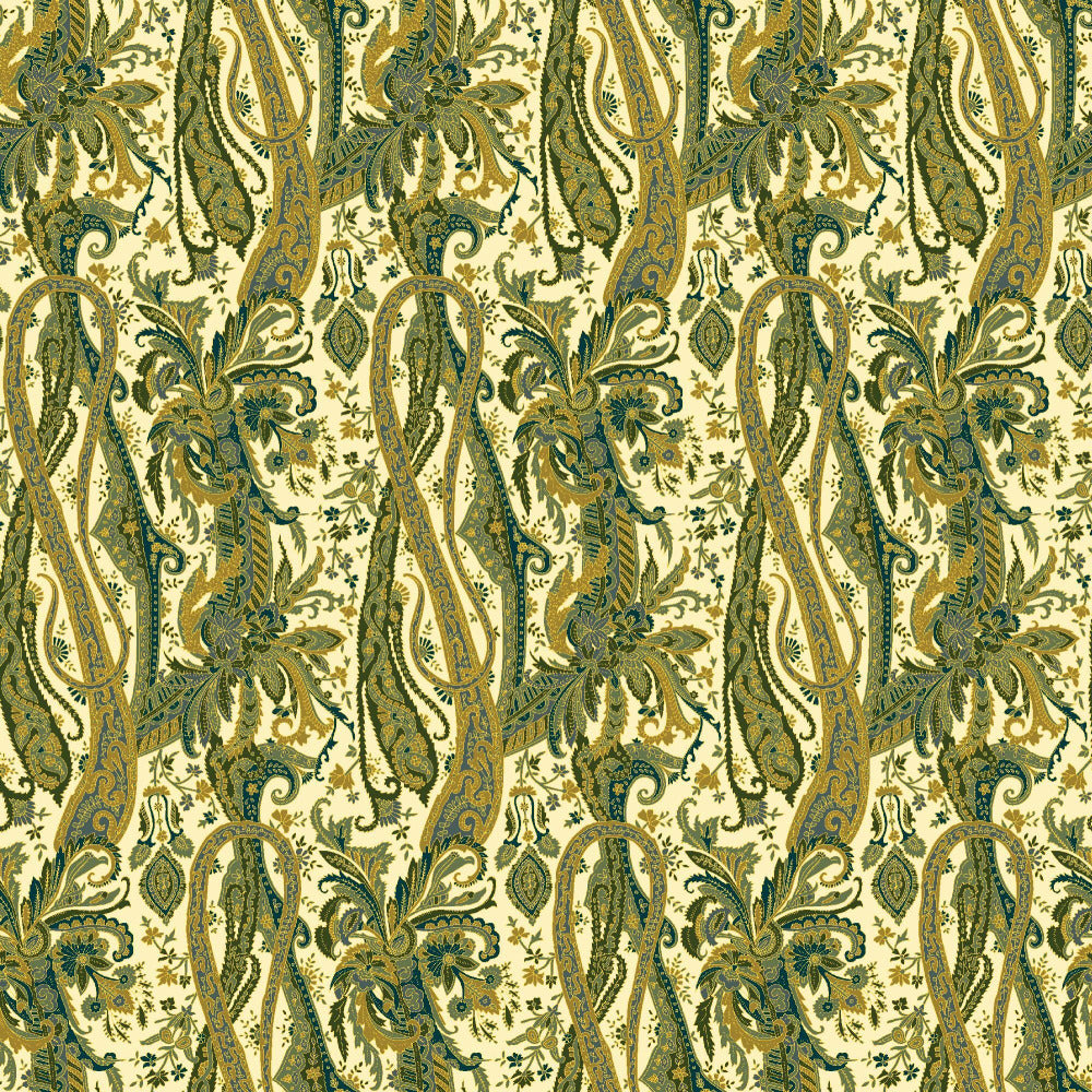 Mallion & Knowles Oban Olive Fire Retardant Curtains