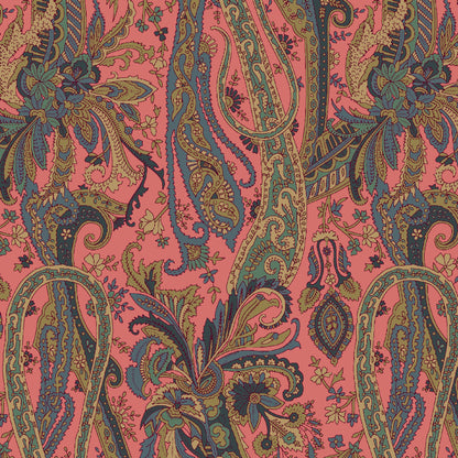 Mallion & Knowles Oban Peach Fire Retardant Curtains texture detail