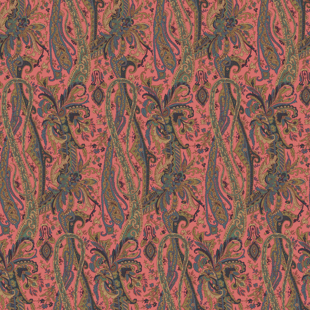 Mallion & Knowles Oban Peach Fire Retardant Curtains