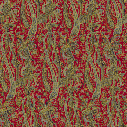 Mallion & Knowles Oban Scarlet Fire Retardant Curtains