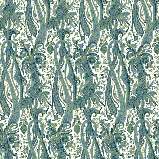 Mallion & Knowles Oban Seafoam Fire Retardant Curtains