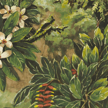 Mallion & Knowles Orinoco Honey/Forest Fire Retardant Curtains texture detail