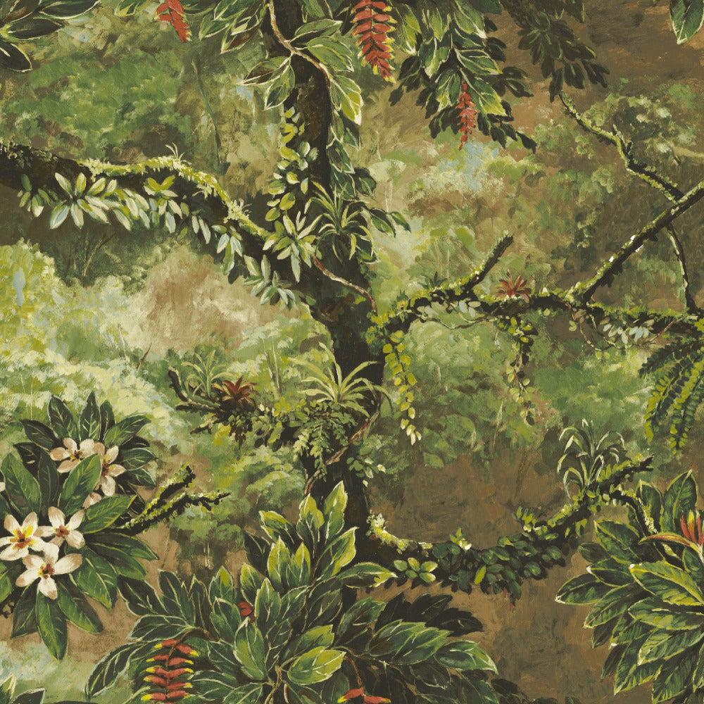 Mallion & Knowles Orinoco Honey/Forest Fire Retardant Curtains