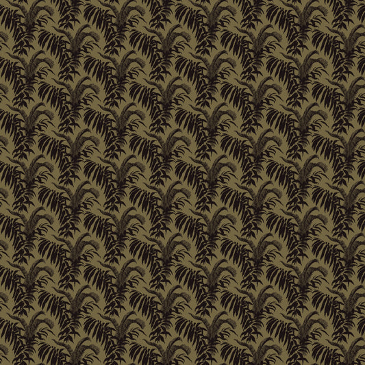 Mallion & Knowles Palm Court Stone/Black Fire Retardant Curtains