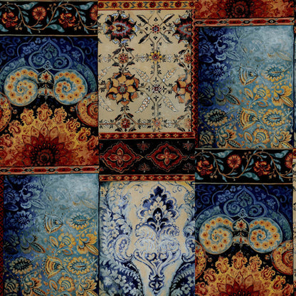 Mallion & Knowles Pashmina Chintz Fire Retardant Curtains
