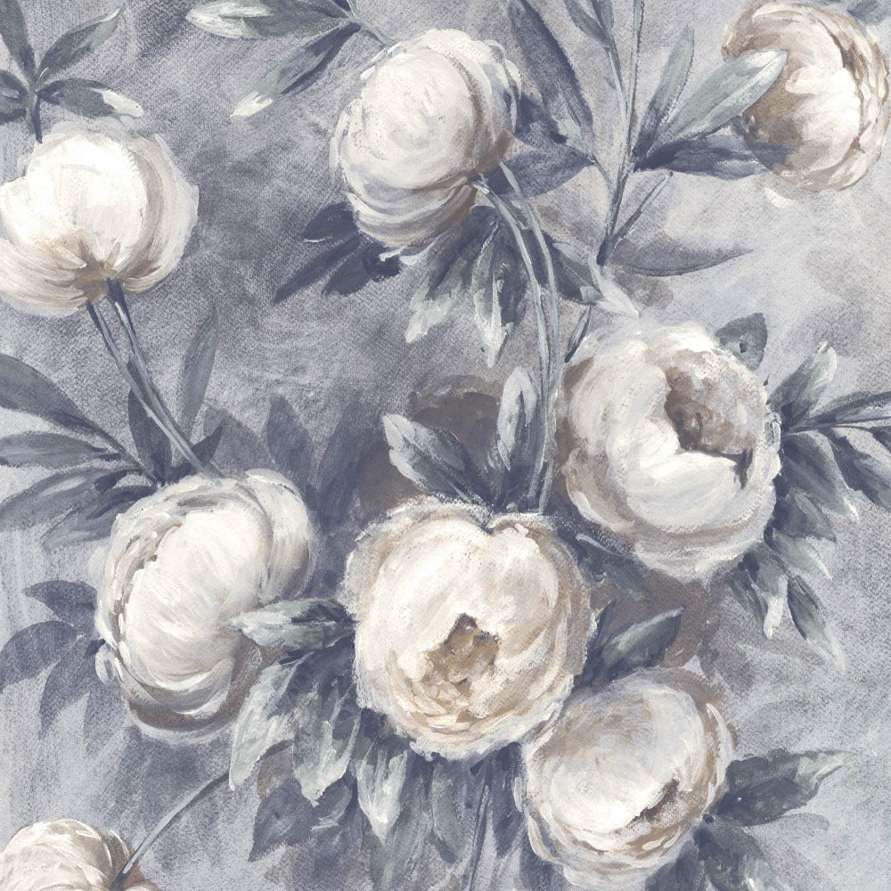 Mallion & Knowles Peony Beige-Dove Fire Retardant Curtains