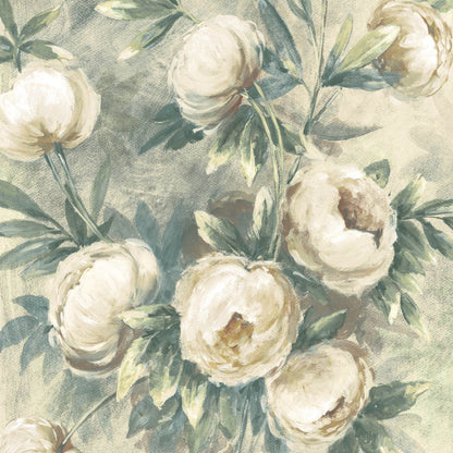 Mallion & Knowles Peony Gold-Beige Fire Retardant Curtains