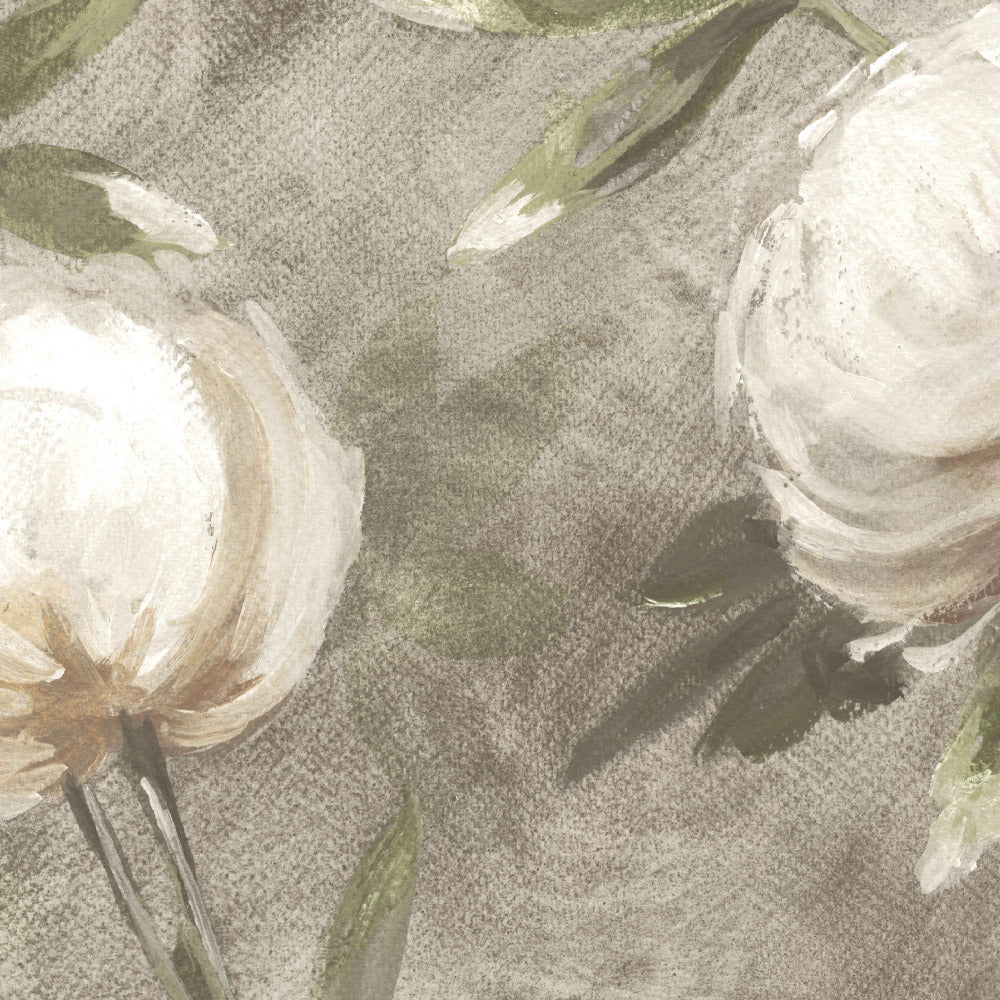 Mallion & Knowles Peony Honey-Beige Fire Retardant Curtains texture detail