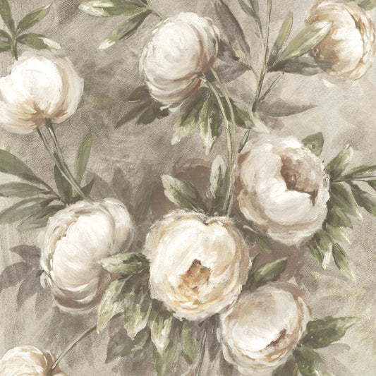 Mallion & Knowles Peony Honey-Beige Fire Retardant Curtains